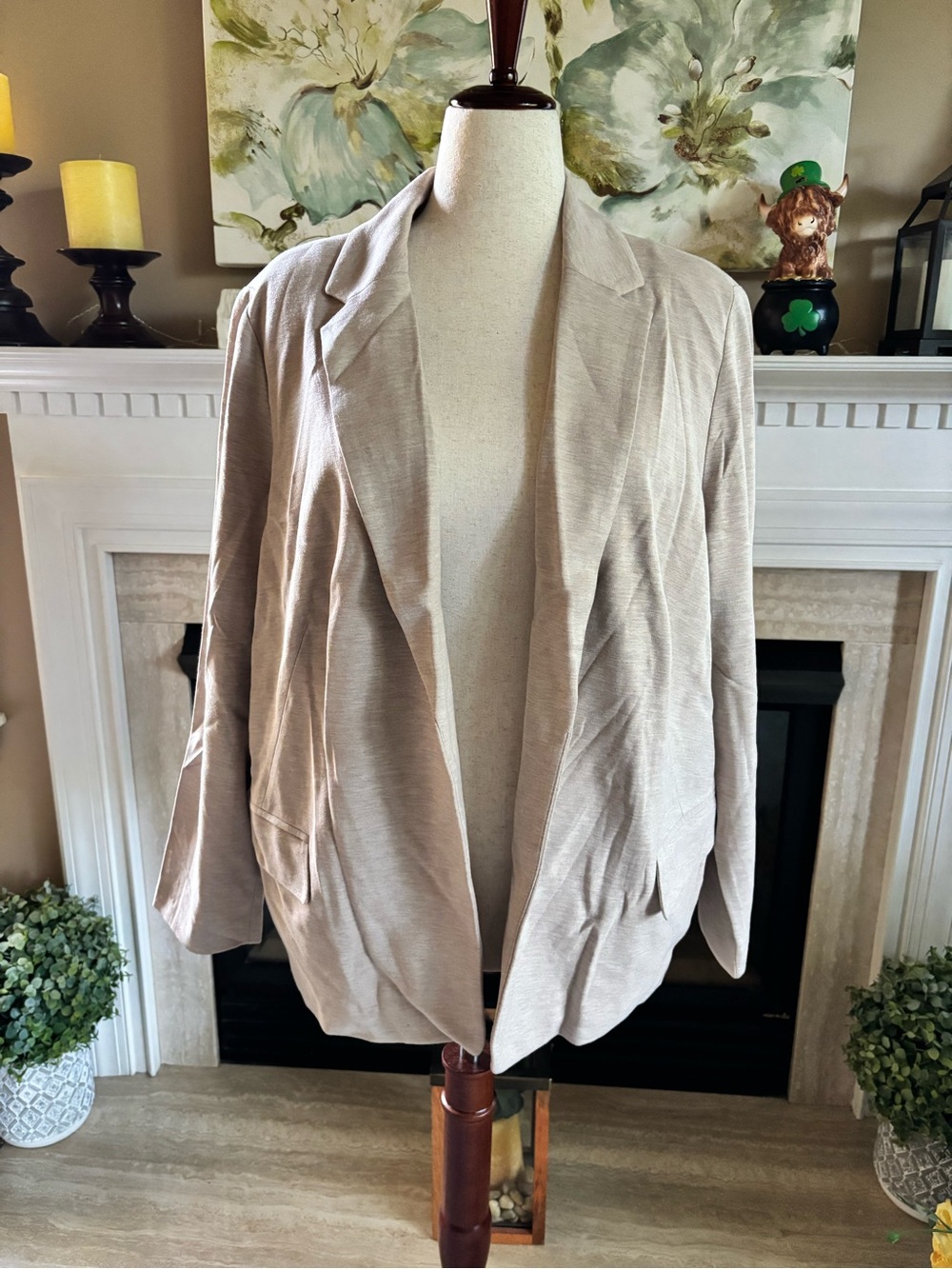 *NEW* Chico’s Ponte Knit Blazer/Jacket - Color Taupe - Size 20/22